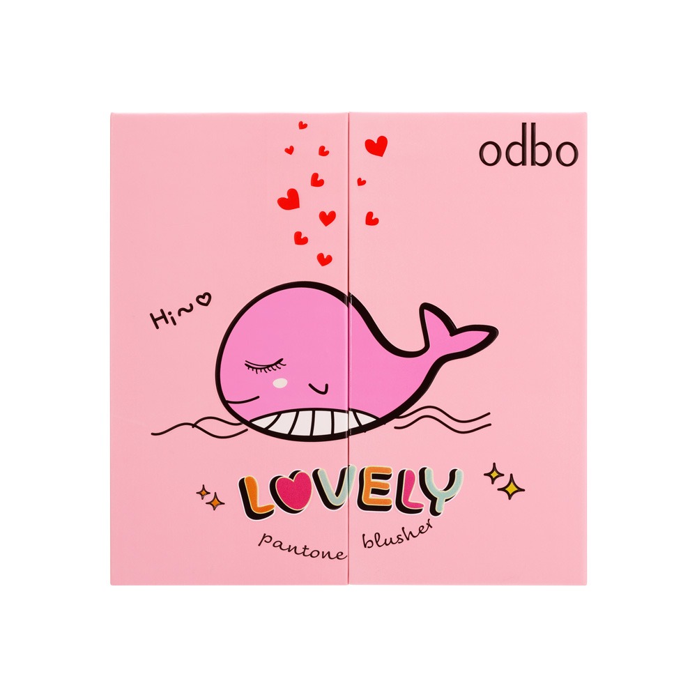 บลัชออน odbo cosmetic Lovely Pantone Blusher