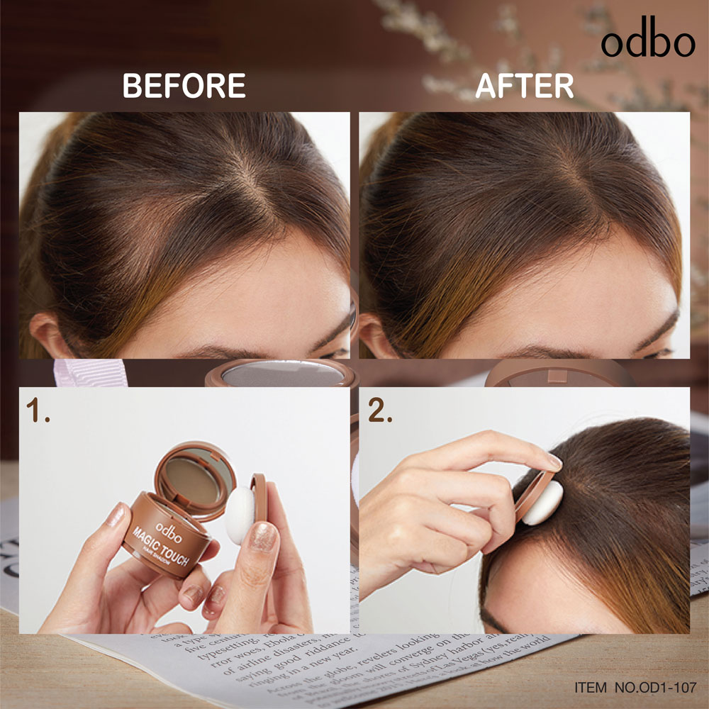 ผลิตภัณฑ์ปกปิดผมบาง odbo cosmetic Magic Touch Hair Shadow