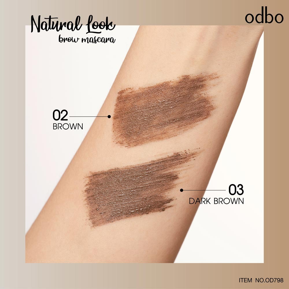 มาสคาร่า odbo cosmetic Natural Look Brow Mascara