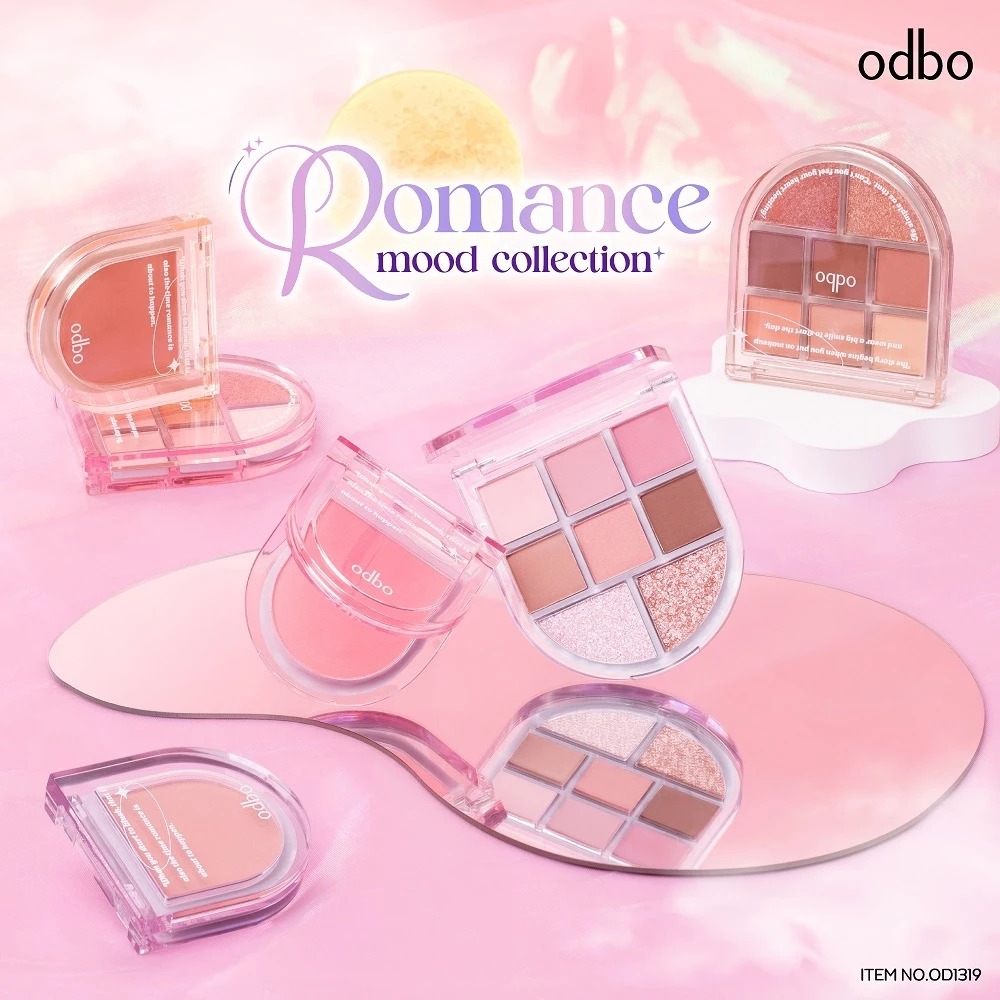 บลัชออน odbo cosmetic Romance Mood Blush