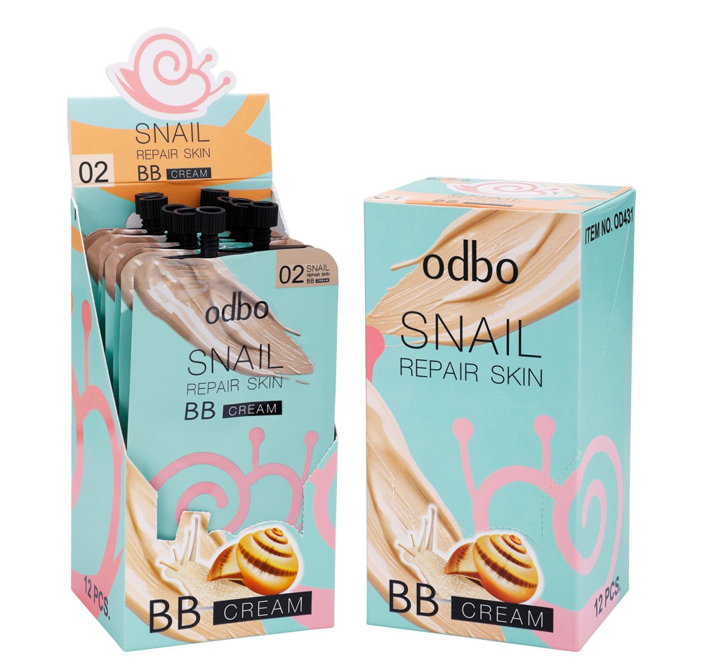 บีบีครีมบำรุงผิว odbo cosmetic Snail Repair Skin BB Cream