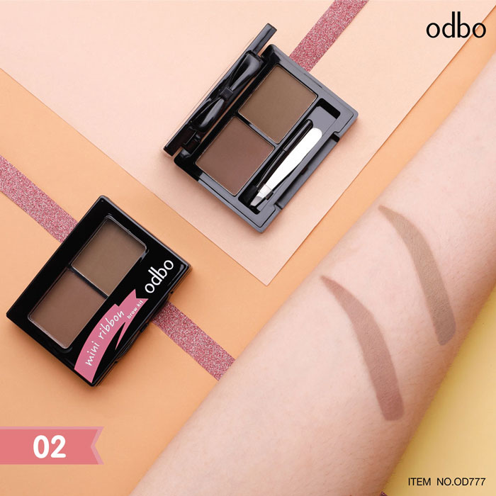 เขียนคิ้วเนื้อฝุ่น Odbo Cosmetic Mini Ribbon Brow Kit เขียนคิ้วเนื้อฝุ่น Odbo Cosmetic Mini Ribbon Brow Kit