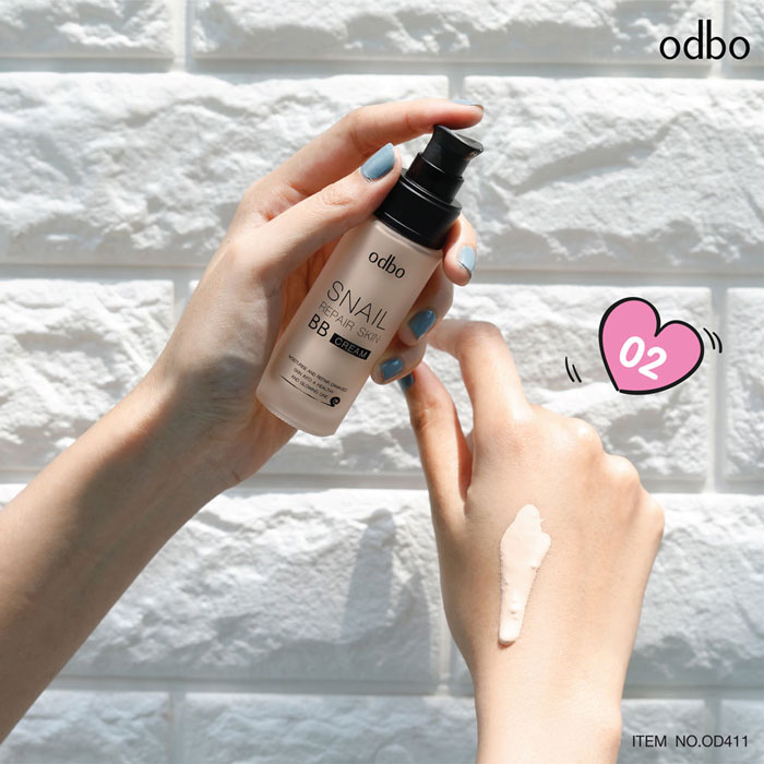 บีบีครีม Odbo Cosmetic Snail Repair Skin BB Cream