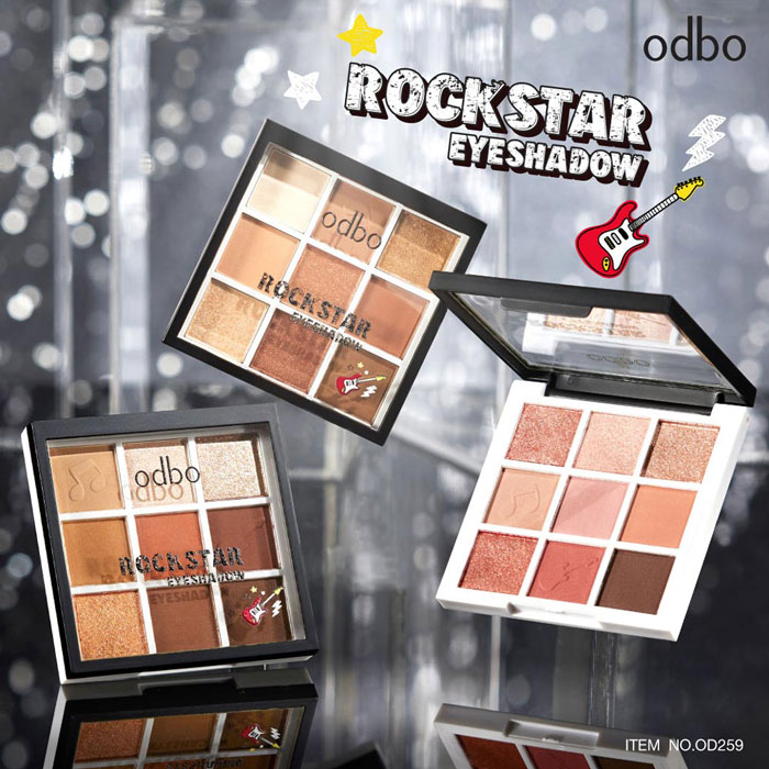 อายพาเลตต์ Odbo Cosmetic Rockstar Eyeshadow อายพาเลตต์ Odbo Cosmetic Rockstar Eyeshadow