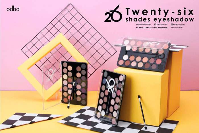 อายพาเลตต์ Odbo Cosmetic 26 Twenty-Six Shades Eyeshadow