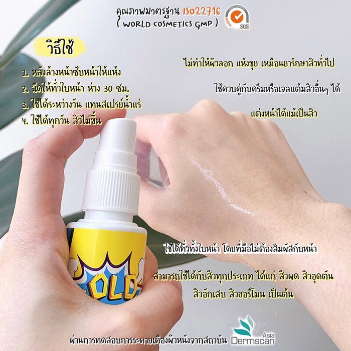 OLDROCK Anti-Acne Spray สเปรย์รักษาสิว 