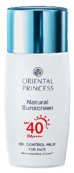 ครีมกันแดด Oriental Princess Natural Sunscreen Oil Control Milk For Face SPF40 PA++++ 50 ml.