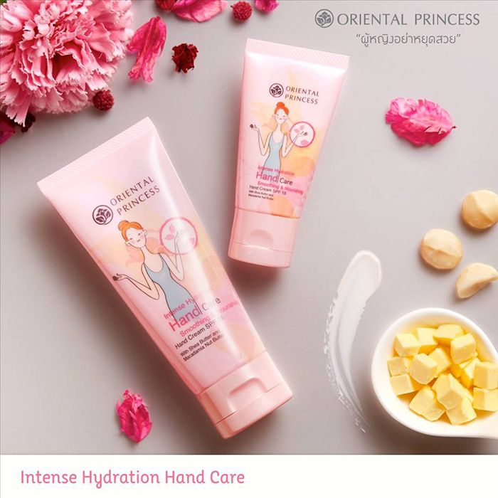 ครีมบำรุงมือ Oriental Princess Intense Hydration Hand Care Smoothing & Nourishing Hand Cream SPF15