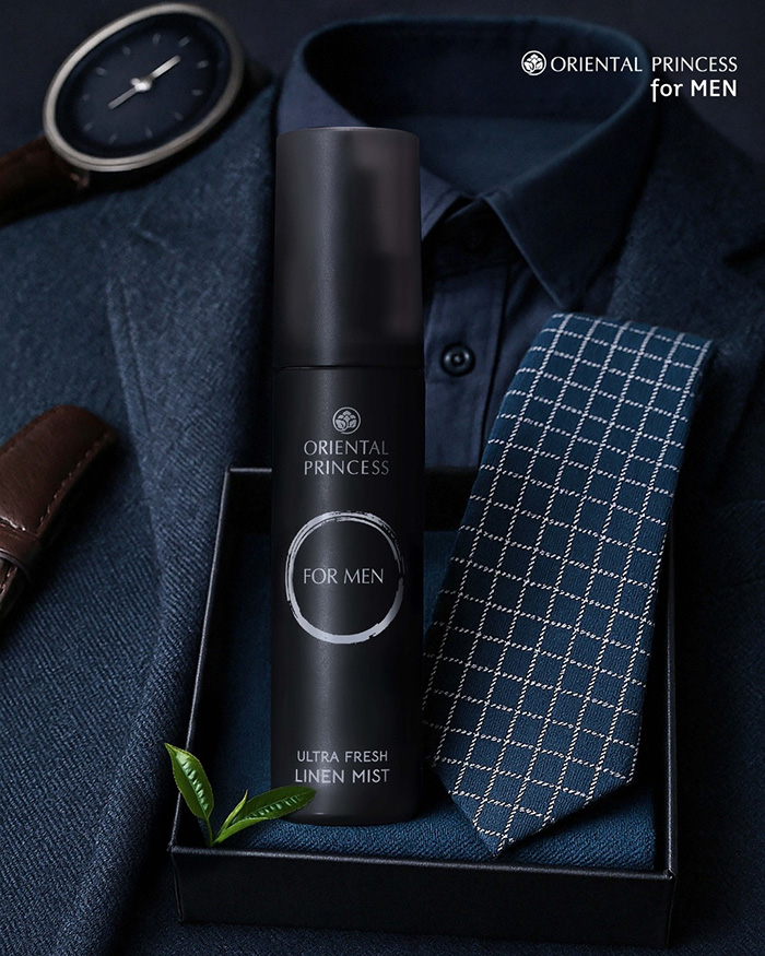 สเปรย์ฉีดผ้าหอมสำหรับผู้ชาย Oriental Princess forMEN Ultra Fresh Linen Mist สเปรย์ฉีดผ้าหอมสำหรับผู้ชาย Oriental Princess forMEN Ultra Fresh Linen Mist