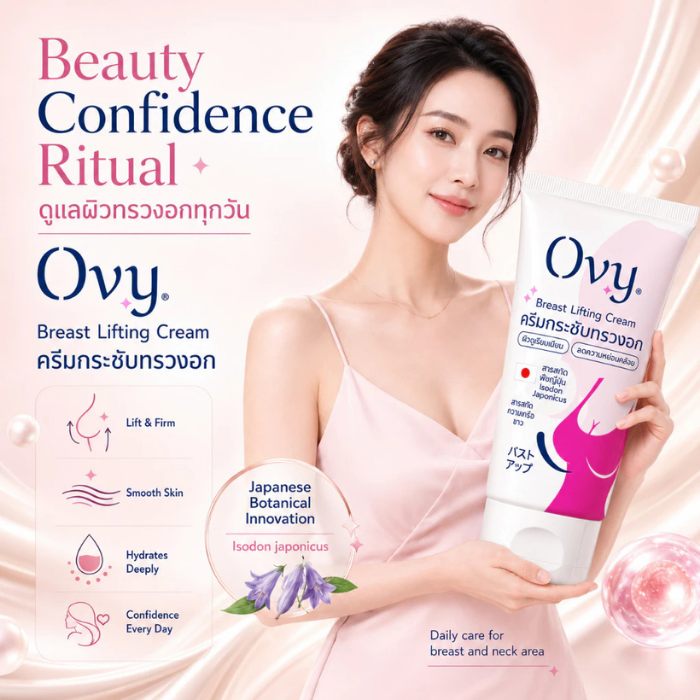 ครีมบำรุงผิวบริเวณทรวงอกและลำคอ Ovy Breast Lifting Cream