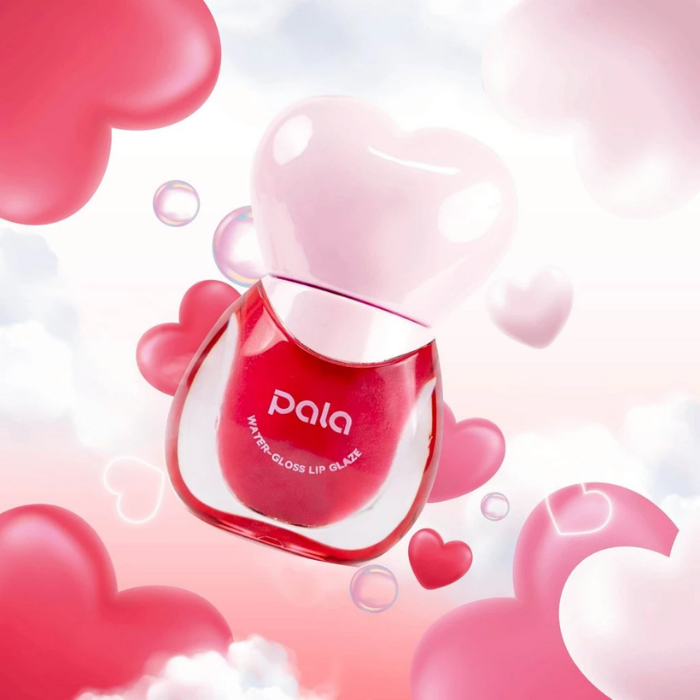 ลิปกลอสฟินิชทินท์ PALA Heartbeat Crystal Water-Grosss Lip Glaze ลิปกลอสฟินิชทินท์ PALA Heartbeat Crystal Water-Grosss Lip Glaze