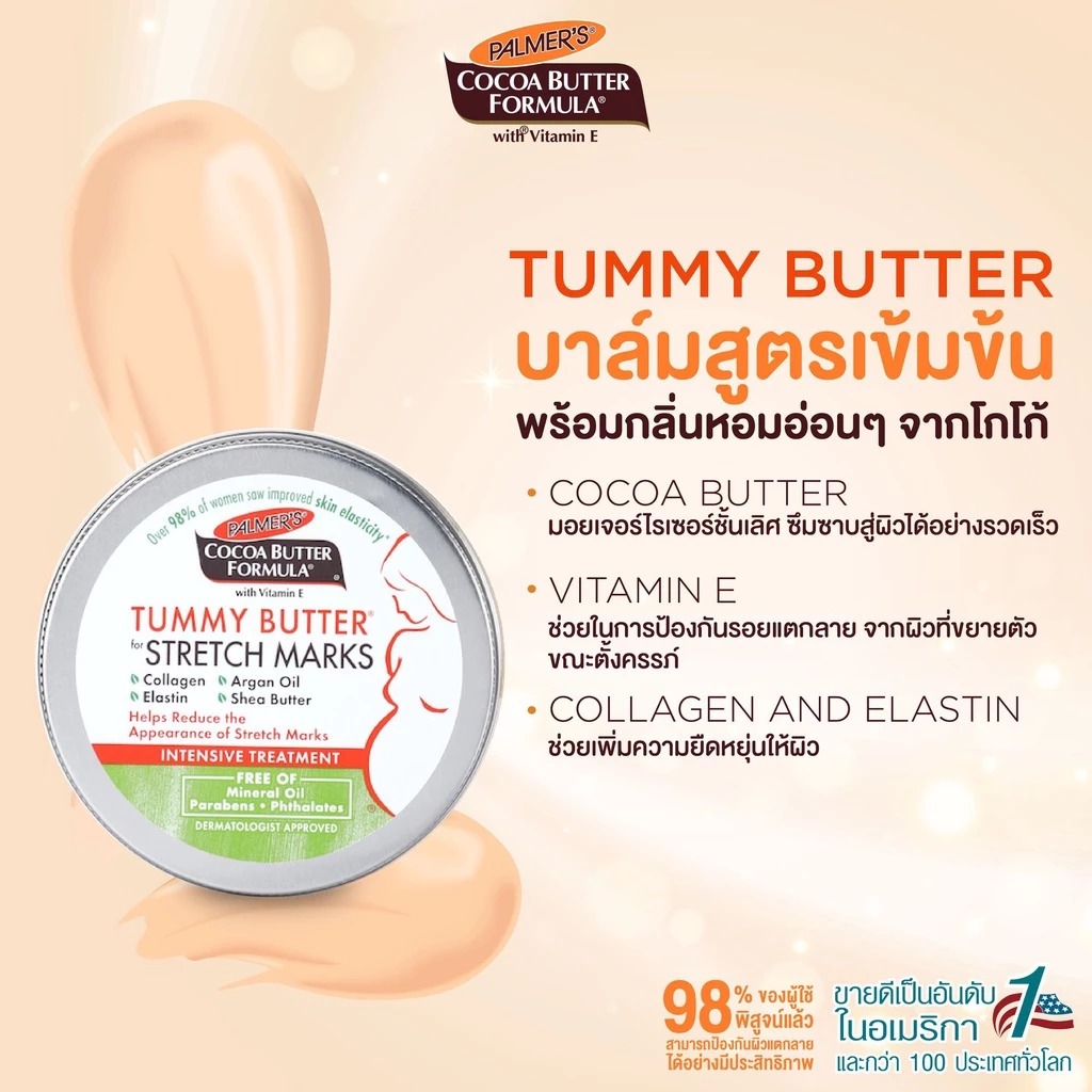 ครีมลดรอยแตกลาย PALMER'S Tummy Butter