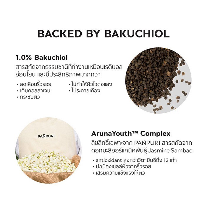 Panpuri ArunaYouth™ Complex Bakuchiol Age Delay Night Oil ออยล์