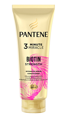 ครีมนวดผมเซรั่ม Pantene 3 Minute Miracle Biotin Strength Intensive Serum Conditioner