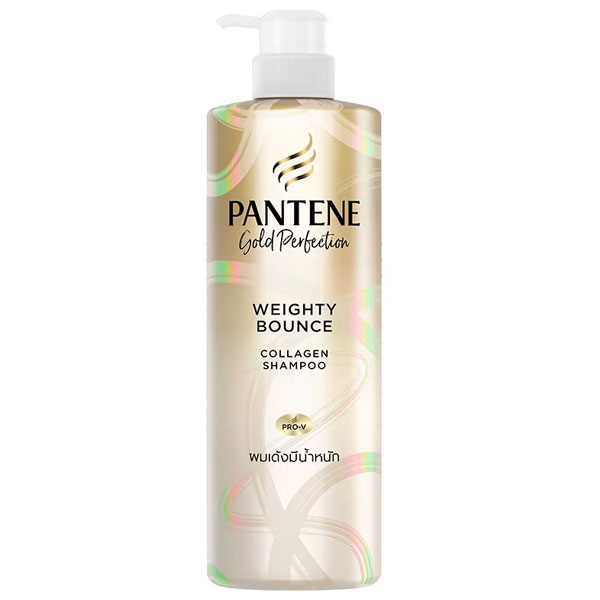 Pantene Gold Perfection Weighty Bounce Shampoo แชมพู