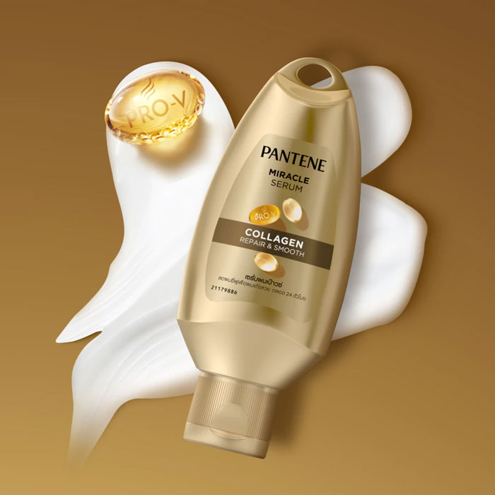 แฮร์เซรั่ม Pantene Miracle Serum Collagen Repair & Smooth