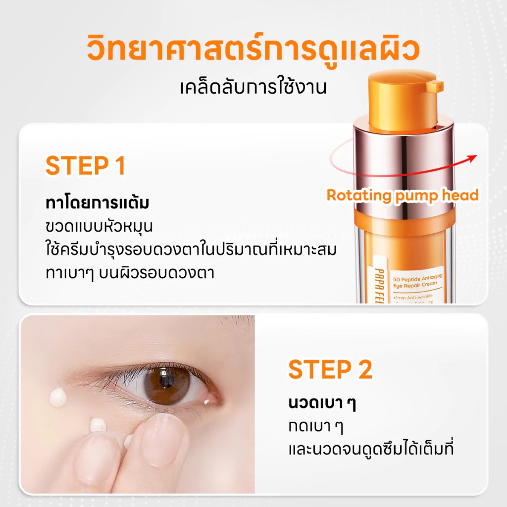 อายครีม PAPA FEEL 5D Peptide Anti-Aging Repair