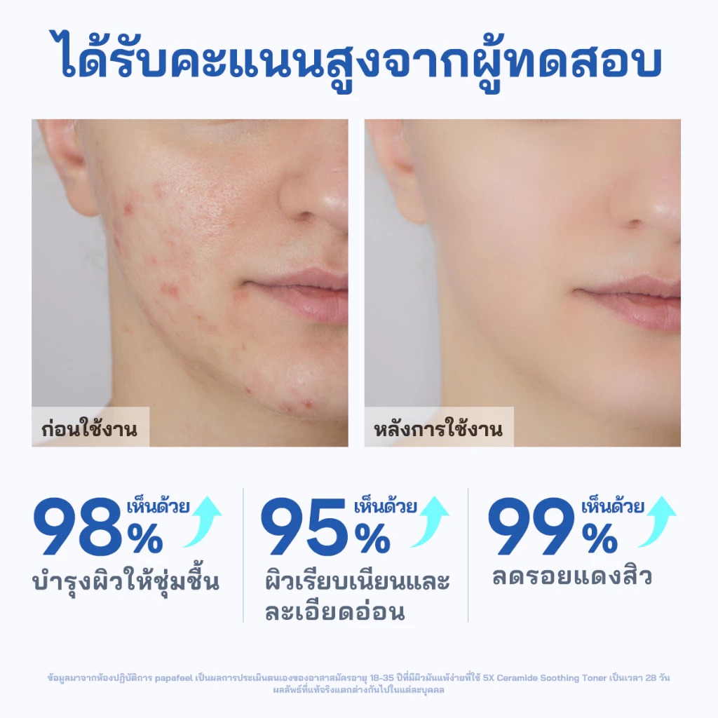 โทนเนอร์ PAPA FEEL 5X Ceramide soothing toner