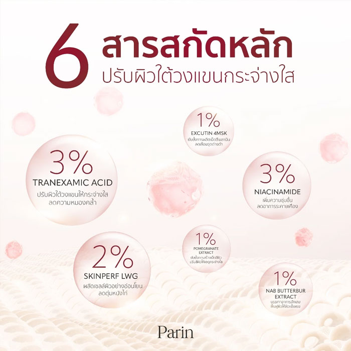 ครีมบำรุงผิวใต้วงแขน Parin Perfect White Repair Underarm Cream Plus