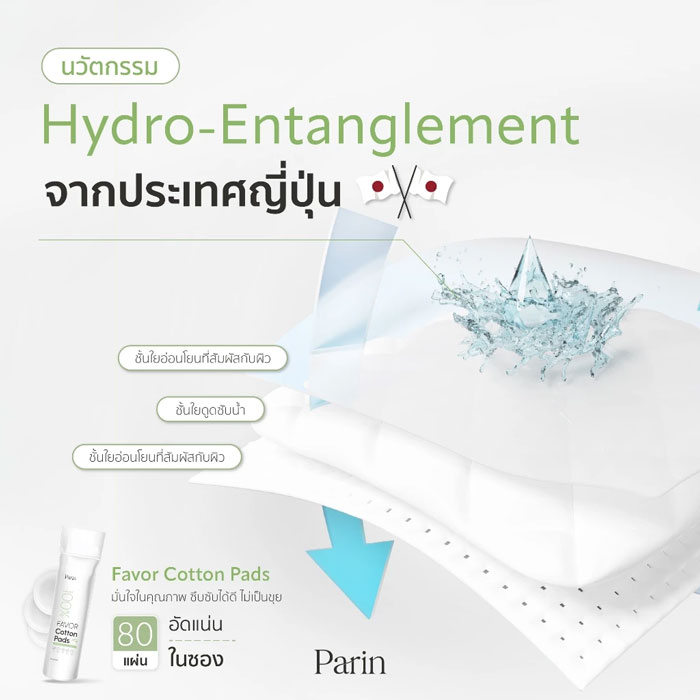 สำลี Parin Favor Cotton Pads