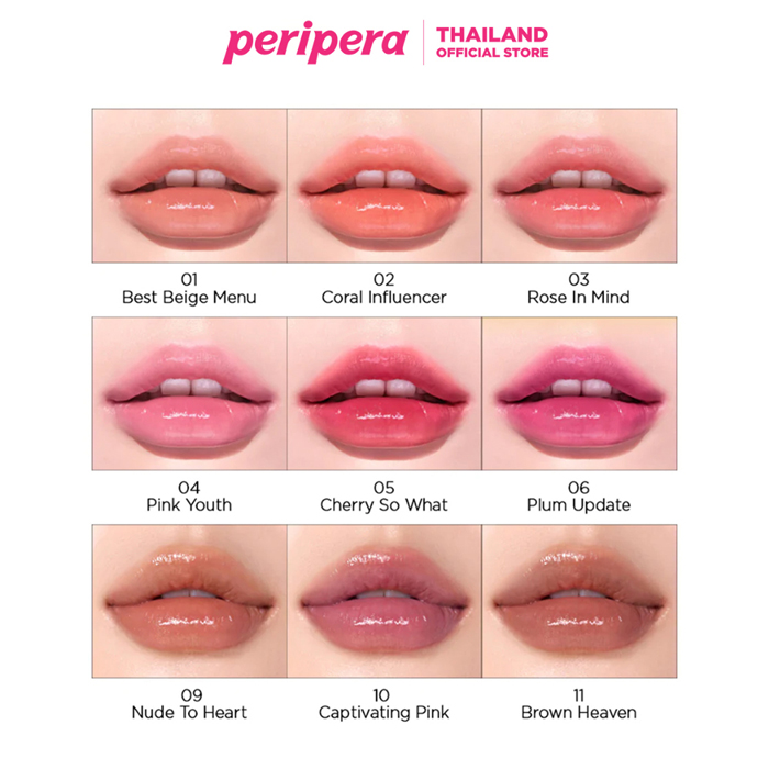 ลิปทินท์ Peripera Ink Mood Glowy Tint