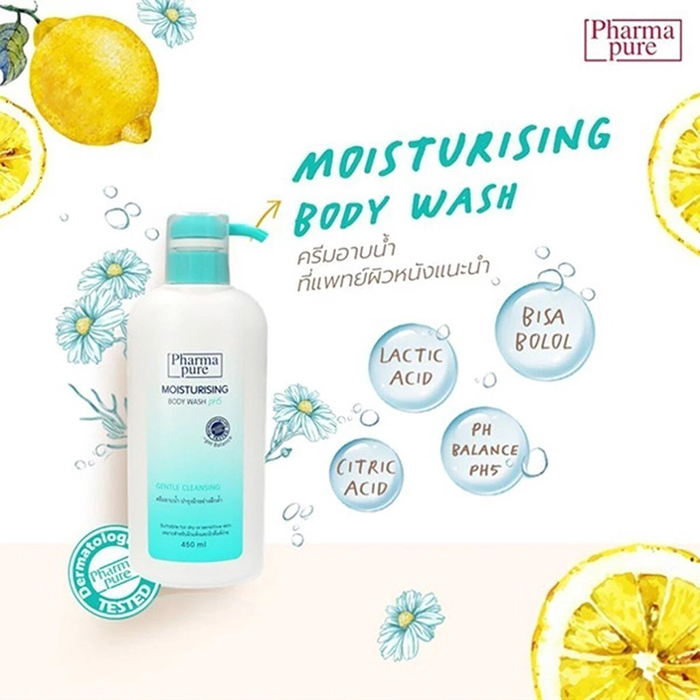 ครีมอาบน้ำ PharmaPure Moisturising Body Wash pH5