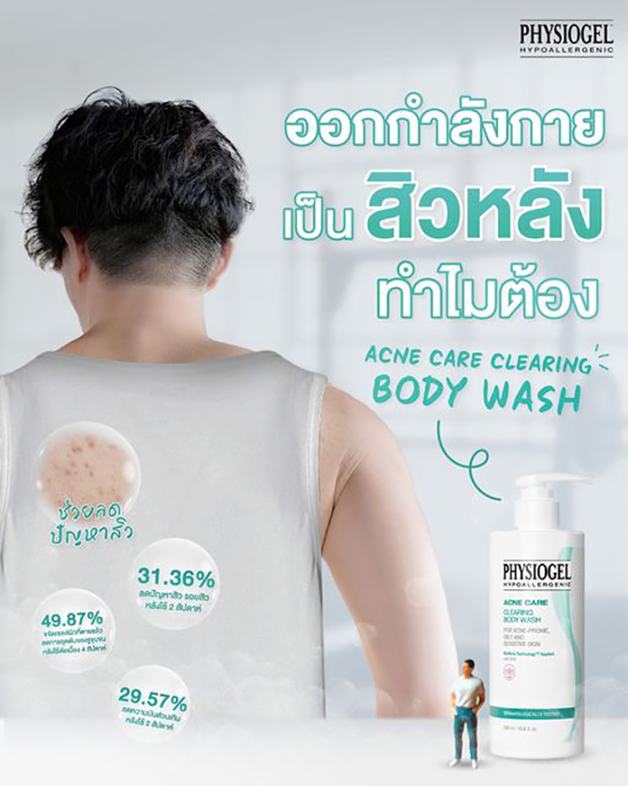 เจลอาบน้ำ PHYSIOGEL® Acne Care Clearing Body Wash