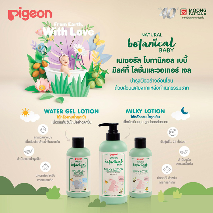 เบบี้โลชั่น Pigeon Baby Milky Lotion