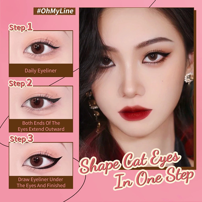 อายไลน์เนอร์ PINKFLASH Waterproof Easy Eyeliner