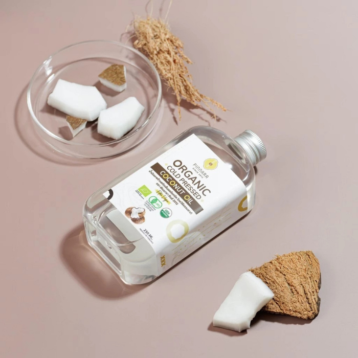 น้ำมันมะพร้าวสกัดเย็น Pinnara Organic Cold Pressed Coconut Oil น้ำมันมะพร้าวสกัดเย็น Pinnara Organic Cold Pressed Coconut Oil