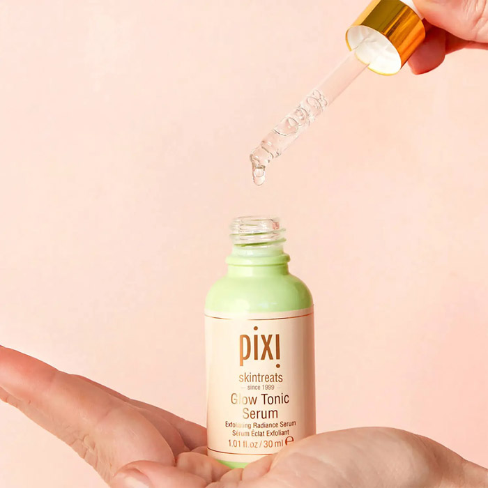 PIXI Glow Tonic Serum เนื้อเซรั่มบางเบา ไม่อุตตัน ผลัดเซลล์ผิว ฟื้นฟูผิว เติมความชุ่มชึ้น 