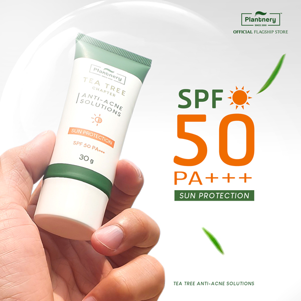 Plantnery Tea Tree Sunscreen Acne Oil Control SPF 50 PA+++ 