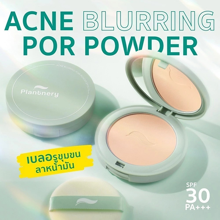 แป้งพัฟ Plantnery Acne Blurring Pore Powder SPF30 PA+++