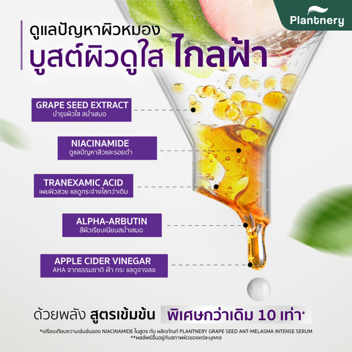 ครีมแก้ฝ้าPlantnery Apple Cider Melasma Ampoule Spot Cream