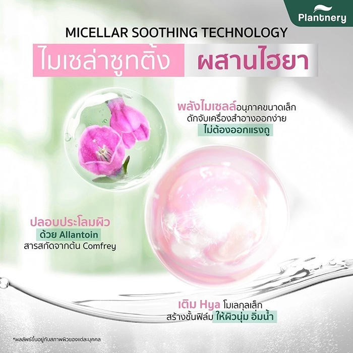 คลีนซิ่ง Plantnery Comfrey Sensitive Micellar Cleansing Water คลีนซิ่ง Plantnery Comfrey Sensitive Micellar Cleansing Water