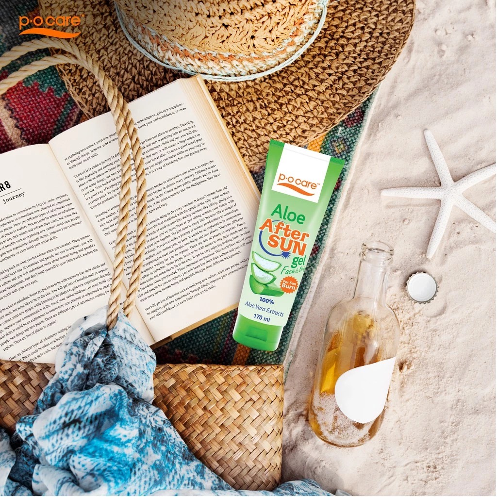 เจลว่านหางจระเข้ บรรเทาผิวแสบไหม้หลังออกแดด P.O.Care Aloe After Sun Gel