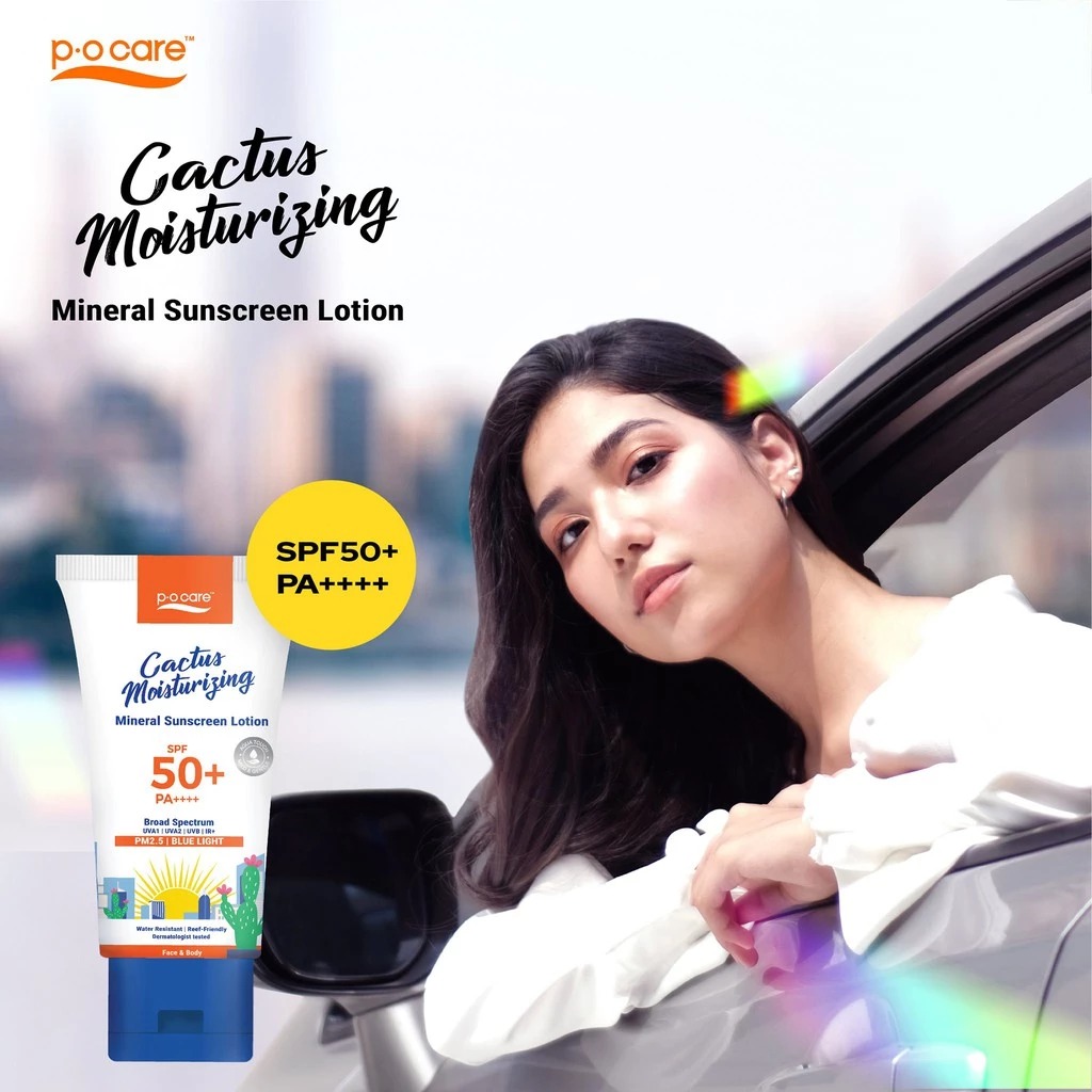 ครีมกันแดด P.O.Care Cactus Moisturizing Mineral Sunscreen SPF50+ PA++++ ครีมกันแดด P.O.Care Cactus Moisturizing Mineral Sunscreen SPF50+ PA++++