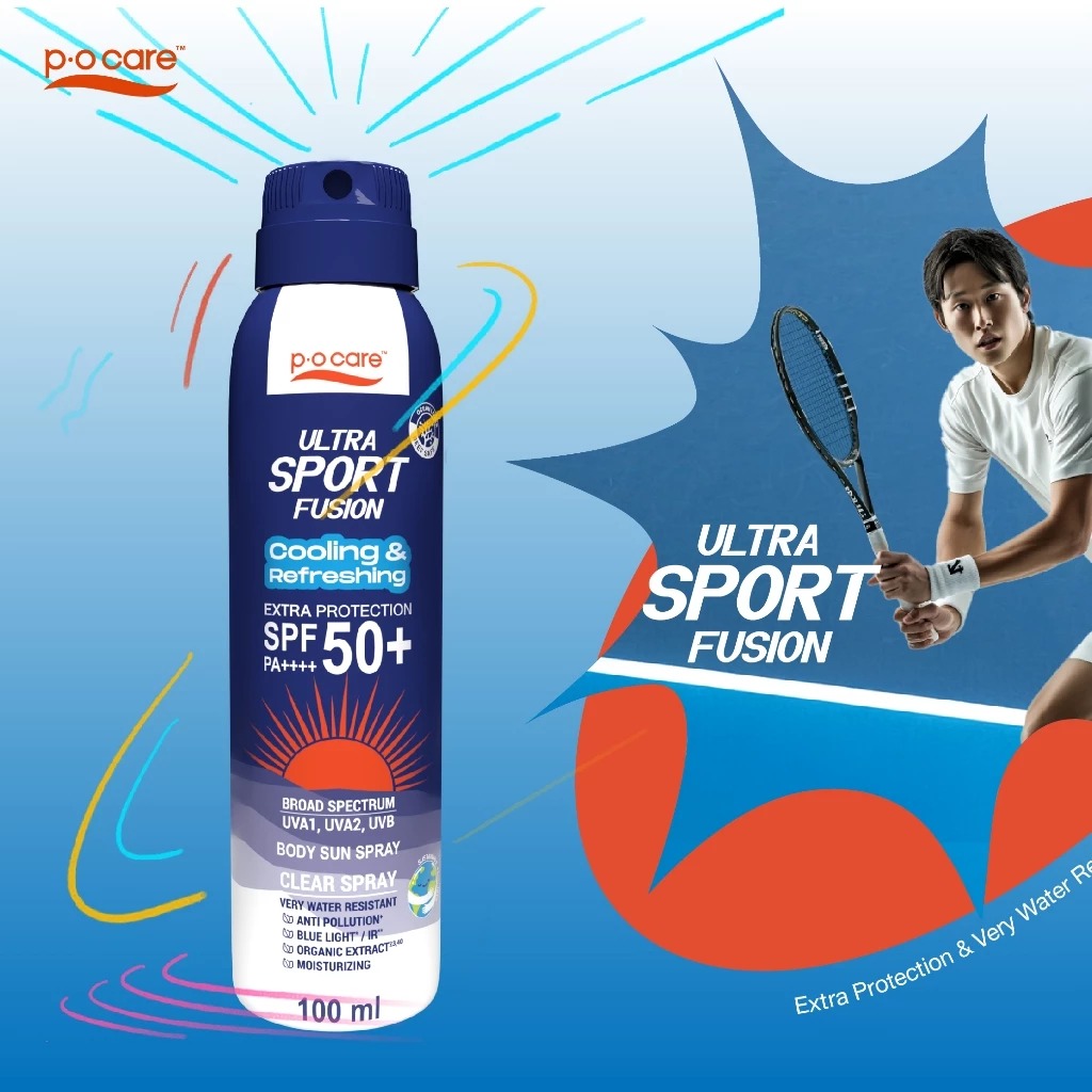 สเปร์ยกันแดด P.O.Care Ultra Sport Fusion Clear Sun Spray SPF50+ PA++++