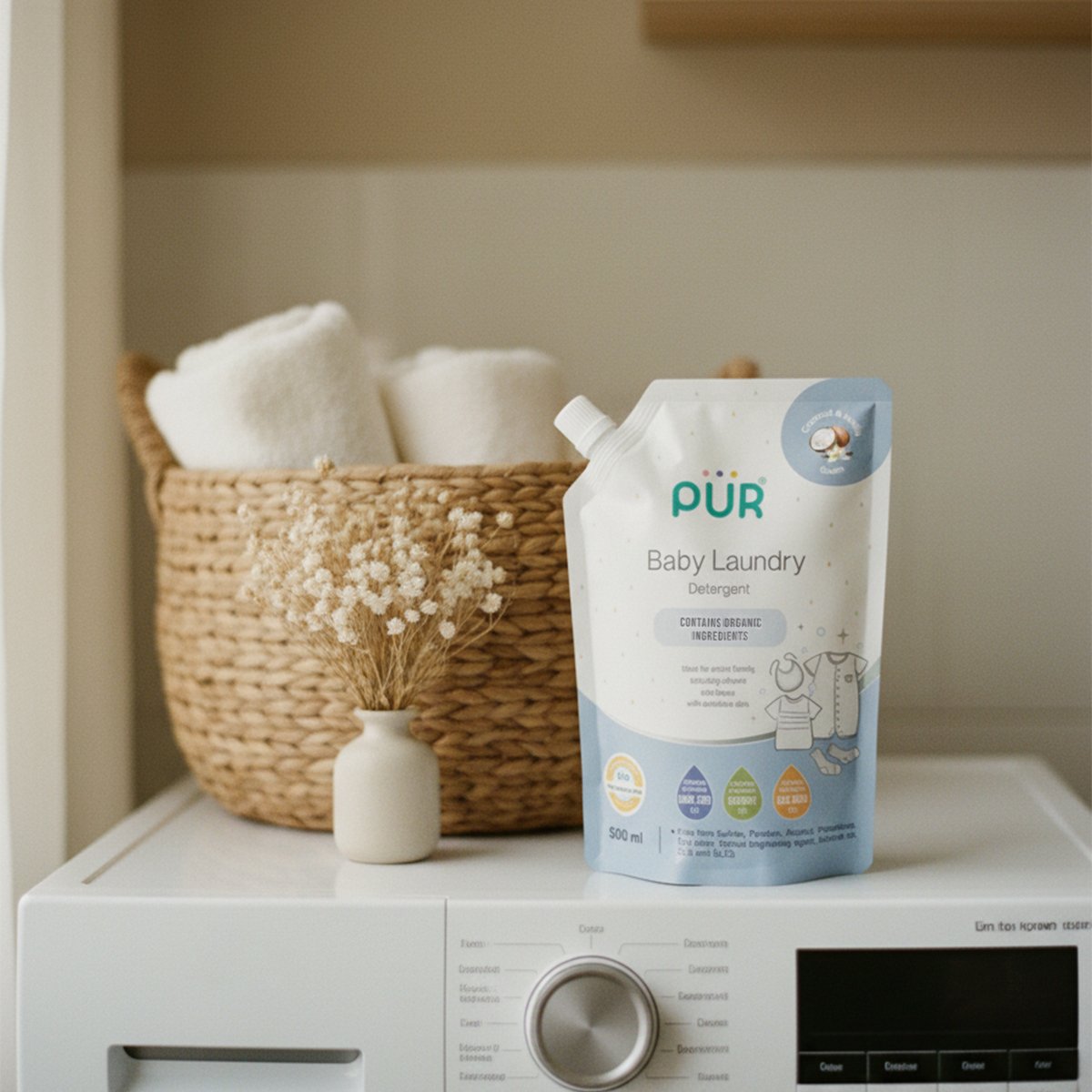 น้ำยาซักผ้าเด็ก PUR Baby Laundry Detergent