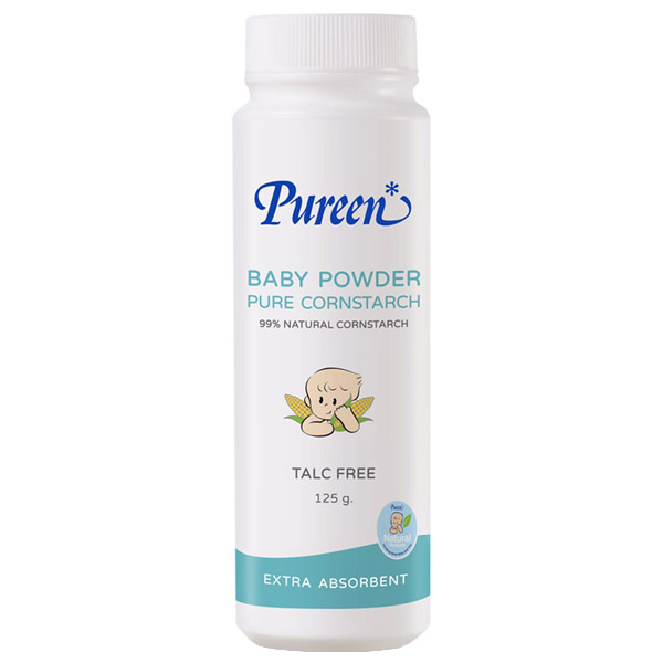 Pureen Cornstarch Powder แป้งเด็ก เนื้อแป้งเนียน ละเอียด ให้ความแห้งสบายตัว