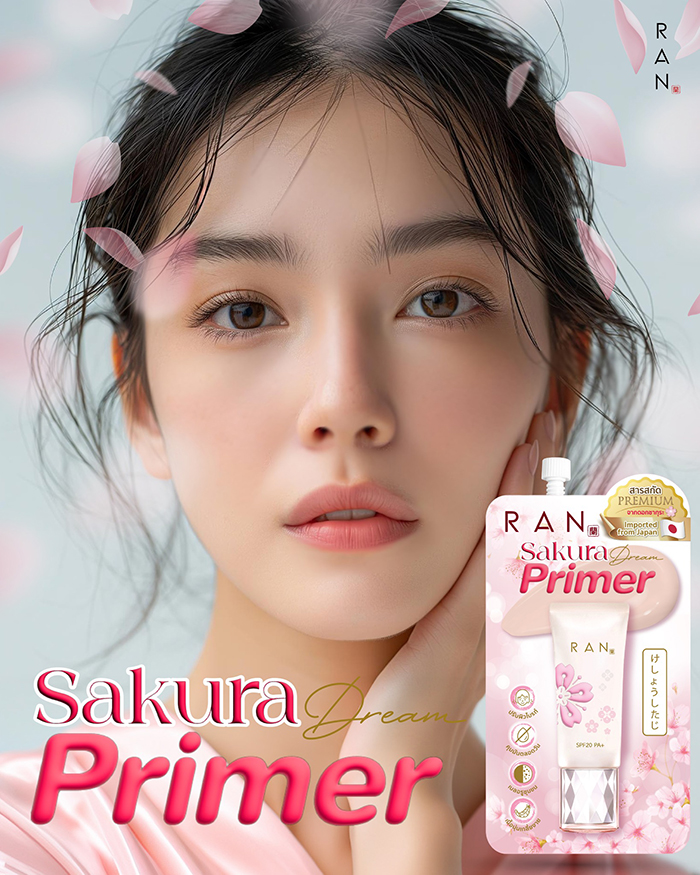 ไพรเมอร์ RAN Cosmetic Sakura Dream Primer 