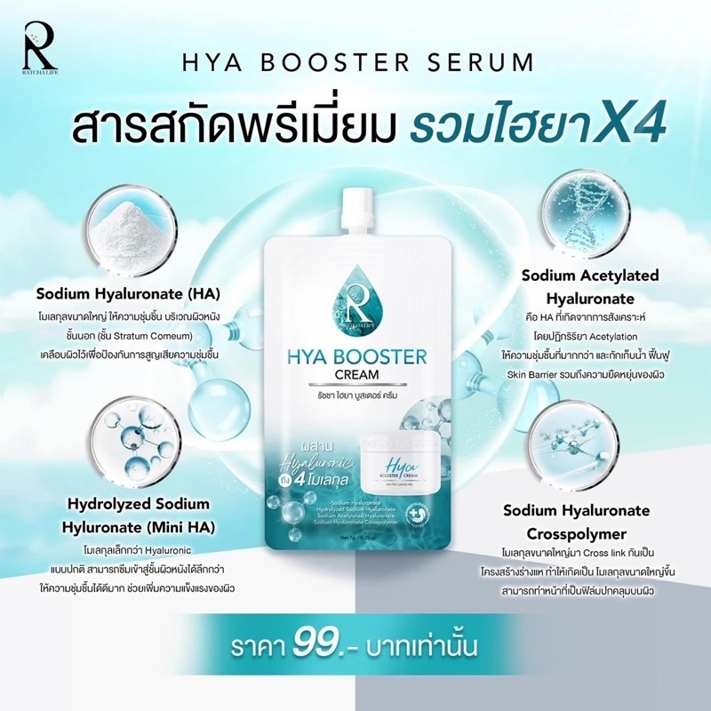 บูสเตอร์ครีม RATCHA Hya Booster Cream