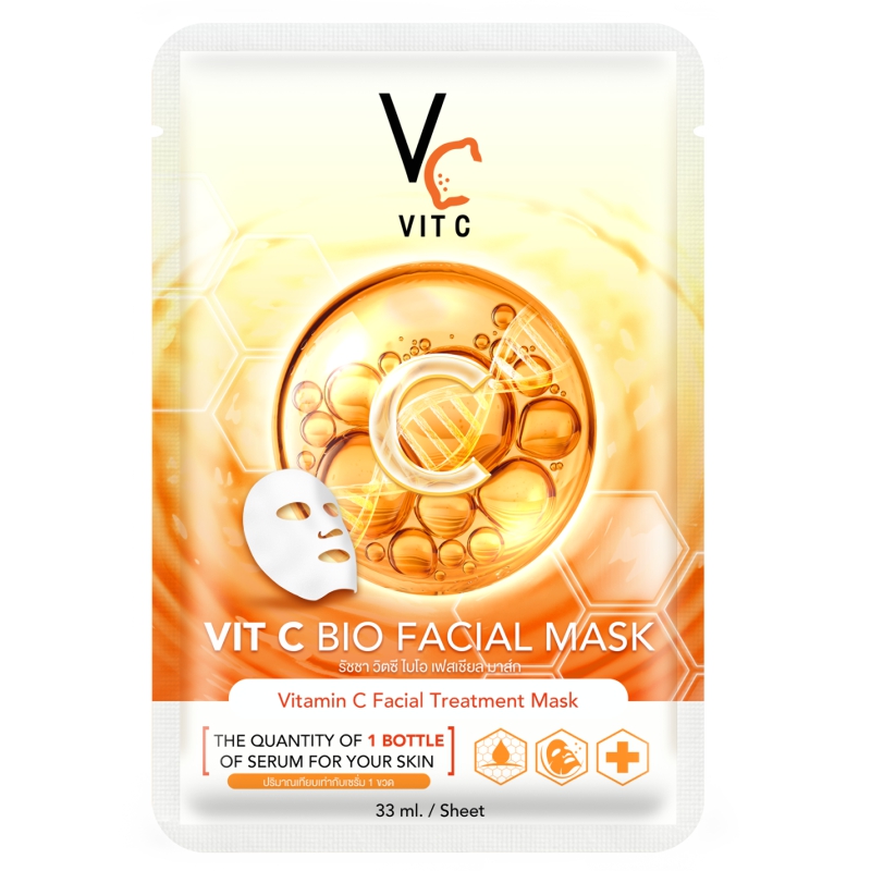 แผ่นมาส์กวิตซี RATCHA Vit C Facial Mask