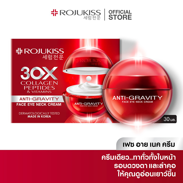 ครีมบำรุงผิวหน้าและรอบดวงตา Rojukiss Face Eye Neck Cream