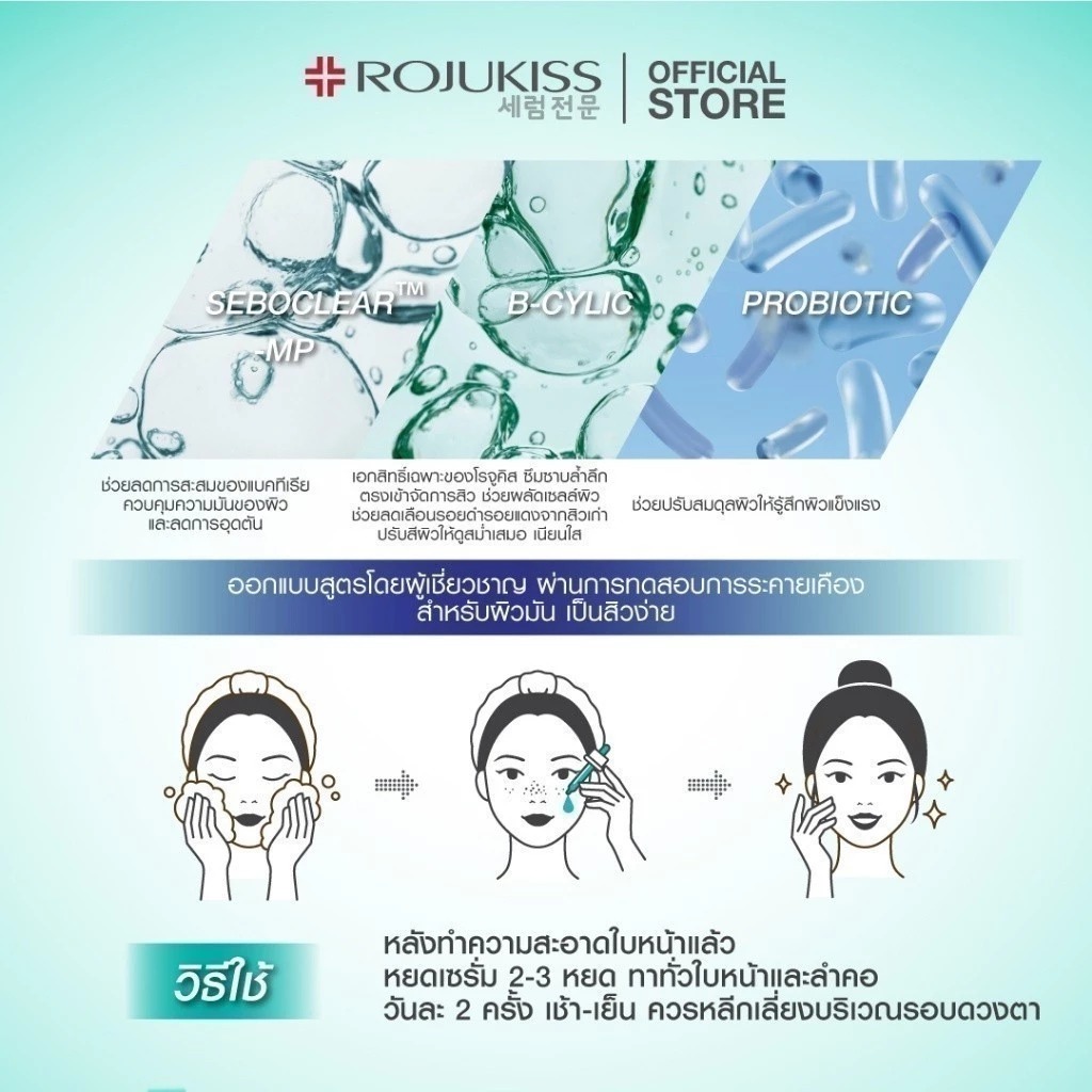 เซรั่มบำรุงผิว Rojukiss Acne Cero Biome Serum