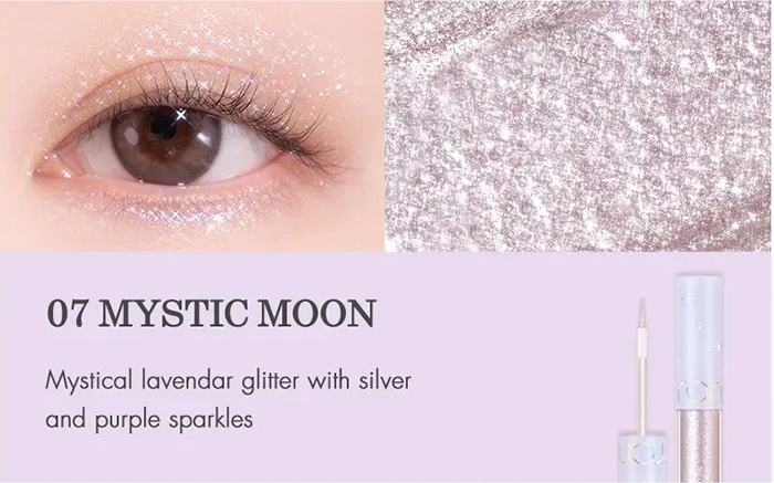 อายแชโดว์ ROM&ND The Universe Liquid Glitter