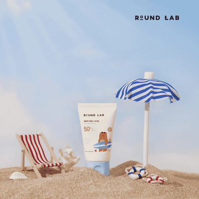 ครีมกันแดดสำหรับเด็ก Round Lab Baby Mild Sunscreen SPF50+ PA++++ ครีมกันแดดสำหรับเด็ก Round Lab Baby Mild Sunscreen SPF50+ PA++++