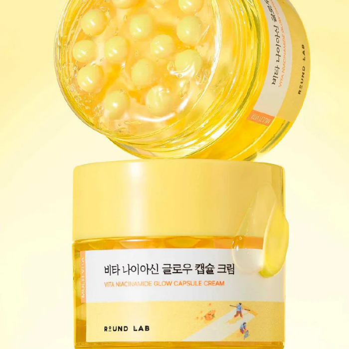 ครีมบำรุงผิวหน้า Round Lab Vita Niacinamide Glow Capsule Cream ครีมบำรุงผิวหน้า Round Lab Vita Niacinamide Glow Capsule Cream