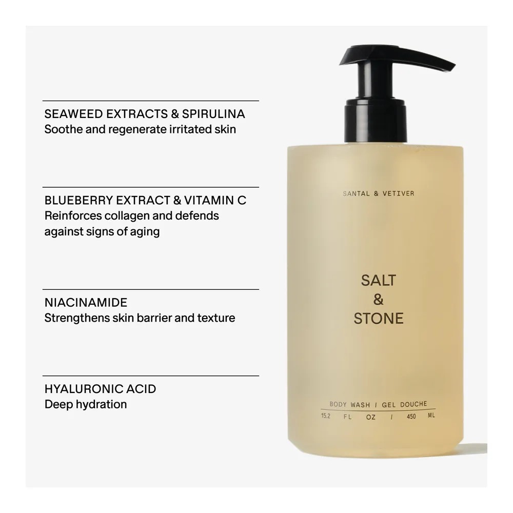 เจลทำความสะอาดผิวกาย SALT & STONE Body Wash