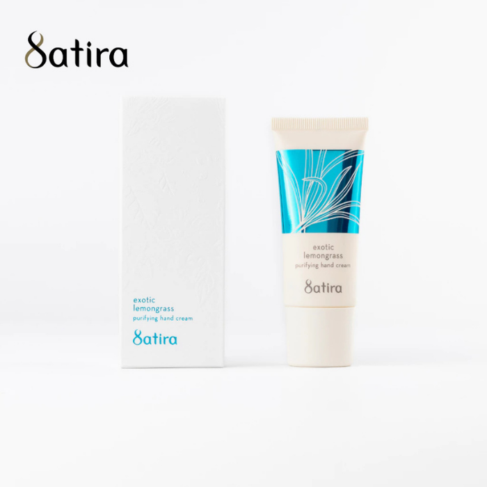 ครีมบำรุงผิวมือ กลิ่นตะไคร้ Satira Purifying Hand Cream Exotic Lemongrass